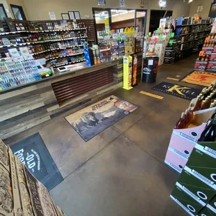the inside of a store