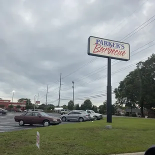 a view of the parking lot