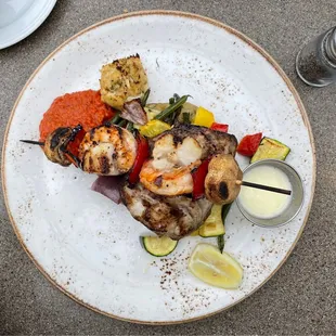 Seafood grill combo