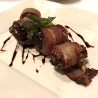 Blue Cheese Stuffed Bacon Wrapped Dates