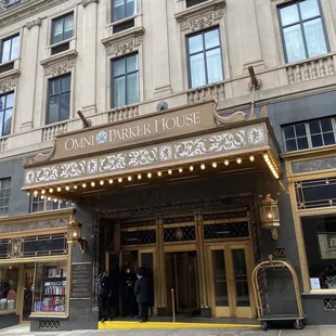 Inside to the lobby then make a left :)