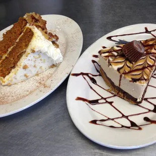 Carrot Cake and PB Pie