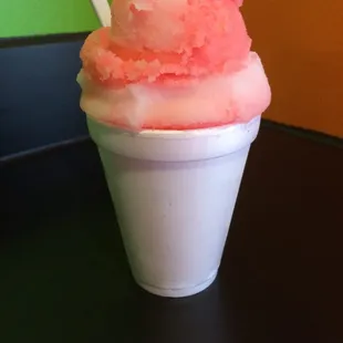 Strawberry lemonade and coconut ... Yum