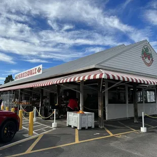 Outside view of the market