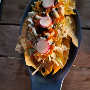 Pulled pork nachos