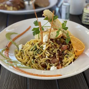 Pan-Fried Linguini and Egg