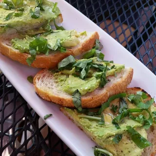 Forked Avocado on Toast