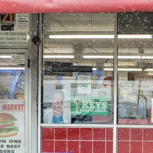 the front of the store