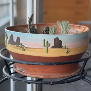 Southwestern themed plant pot