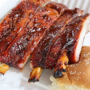 ribs and a roll