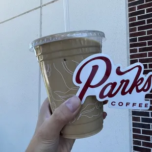 Iced vanilla latte