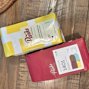 Got new bags of beans