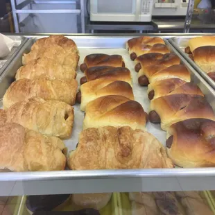 Croissant sausage rolls and Jalapeño sausage rolls