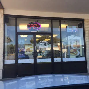 the front of the store