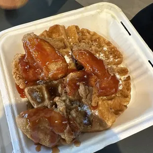 Chicken and waffle