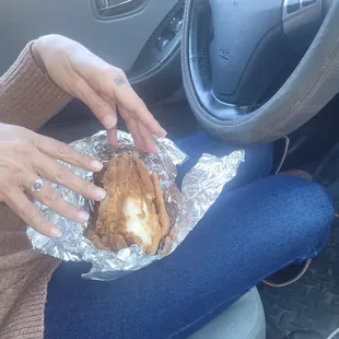 Huge piece of breast chicken $6