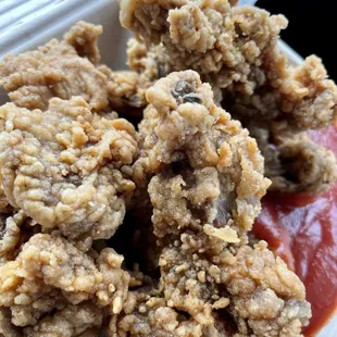 Fried gizzards