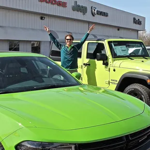 Chuck celebrating St. Patrick&apos;s Day at Parks Motors!