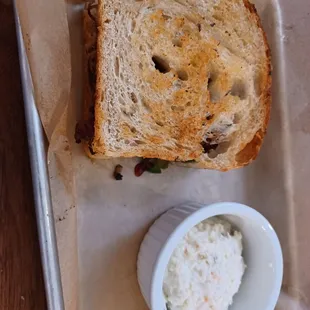 Pitmaster pulled pork on fresh baked sout dough