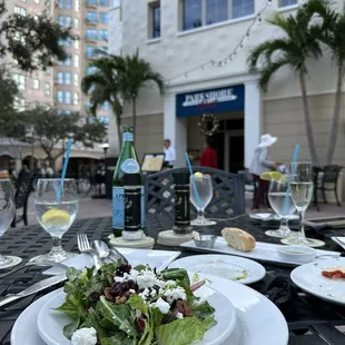 outside, salads