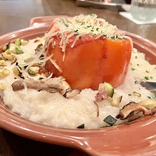 roasted pepper risotto