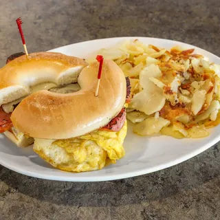 Kielbasa Breakfast Sandwich