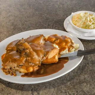 Open-Faced Roast Beef Sandwich