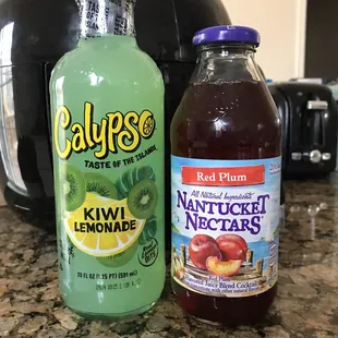 A couple of their beverage selections.