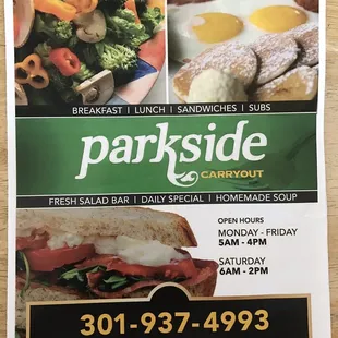 Front of the menu pictures are NOT of the food, but stock photos (see the back menu).