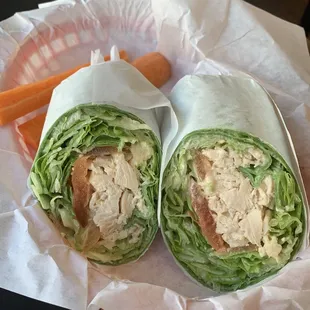 Chicken Cesar wrap