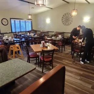 The back dining room or banquet room apparently it's definitely needed on Sundays after church here with the locals crowding it