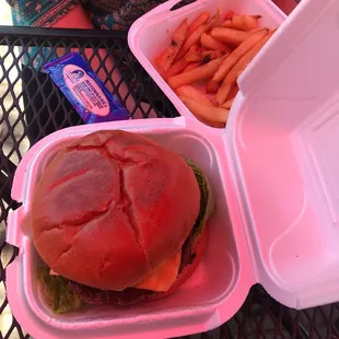 Cheeseburger and Fries