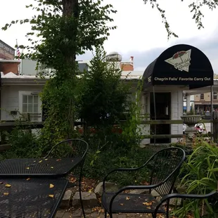 no inside seating, but a nice outdoor patio