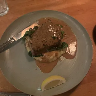 The pepper ahi. Too peppery!! Not my fave