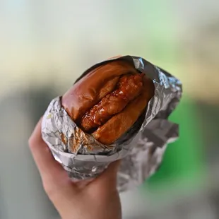 Original Fried chicken sandwich from the Chicken Shop