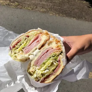 Italian sub with all the toppings