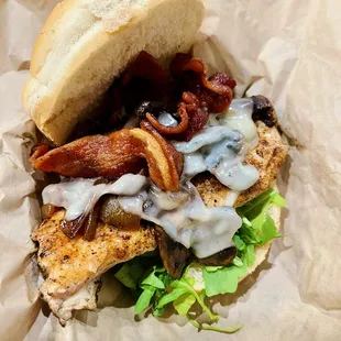 Yard bird sandwich
