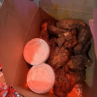 Wings are full, thick great flavor!
