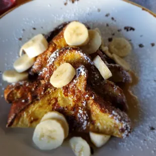 Bananas Foster Challah French Toast