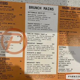Brunch Menu (Sept &apos;24)