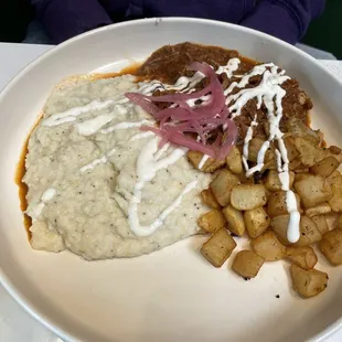 Pork birria and grits (Eric R.&apos;s)