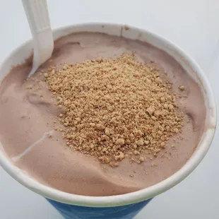 Sorry flurry with chocolate ice cream