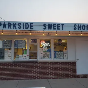 the front of the store