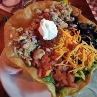 Taco Salad with Chicken.