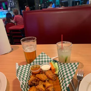 Wings beer and margaritas!! What else can you ask for ?