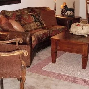 Family room downstairs in the finished basement