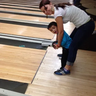 Grandson Ryland and Daughter Amanda enjoying a Friday there , great prices for a Friday afternoon of having fun.