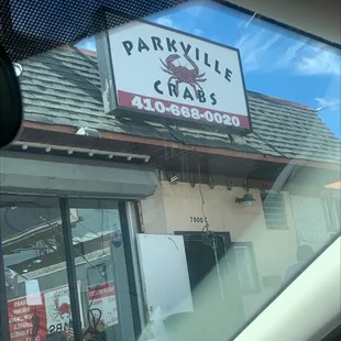 the front of the restaurant