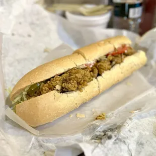 Large Oyster Po'boy