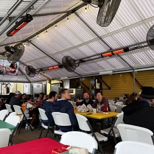 Outdoor seating area